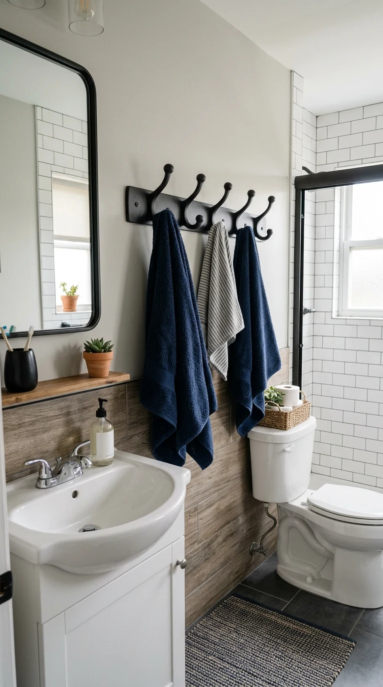Add Durable Hook Rails for Towels
