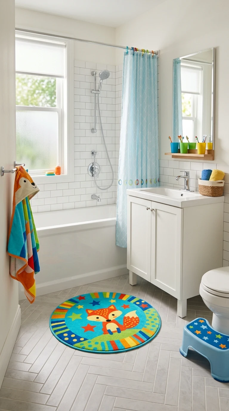 Add a Bright Non-Slip Bath Mat