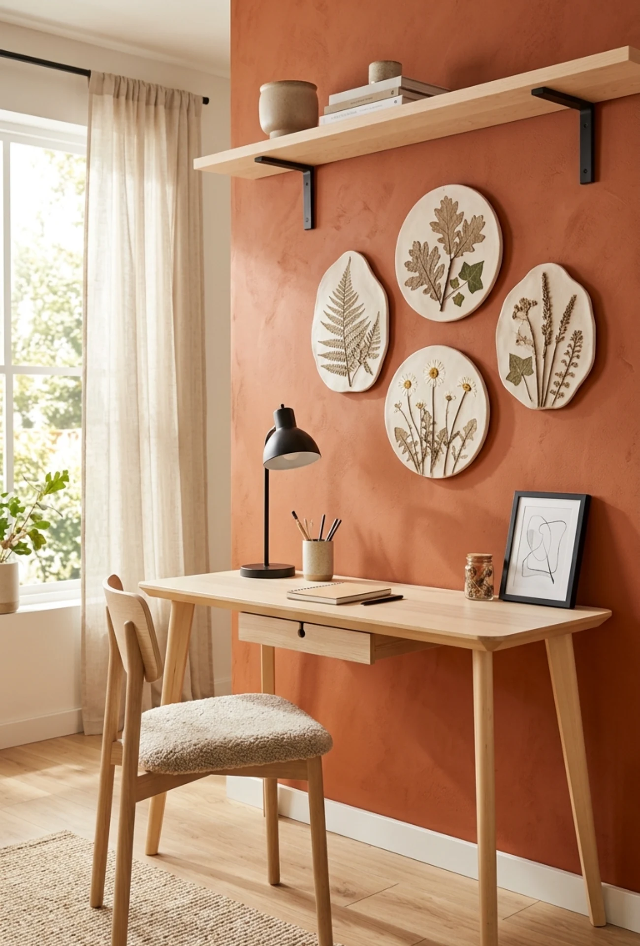 Air-Dry Clay Botanical Wall Sculptures