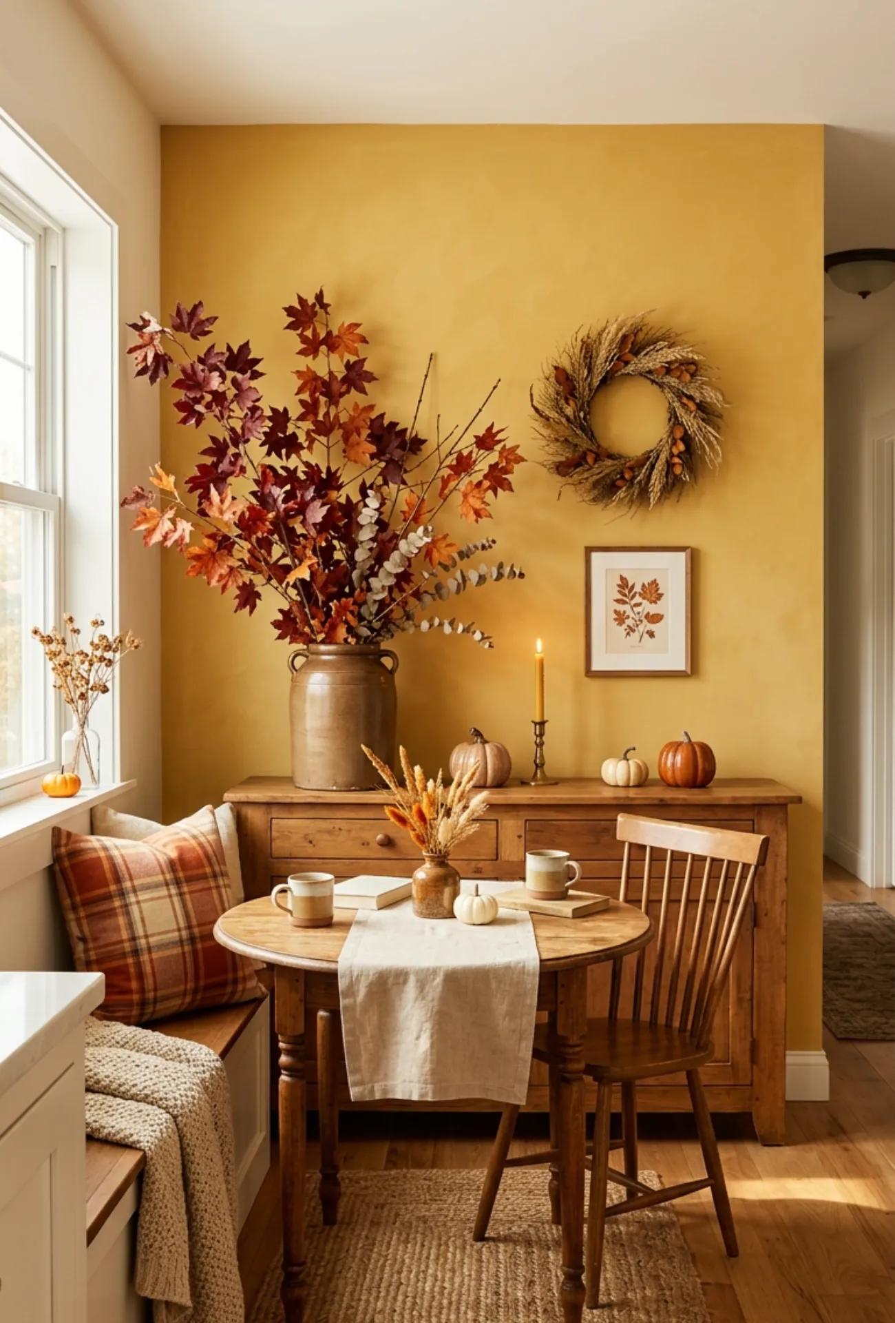 Autumn Breakfast Nook Decor