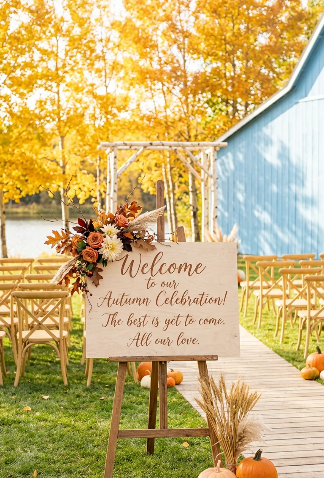 Autumn Welcome Sign