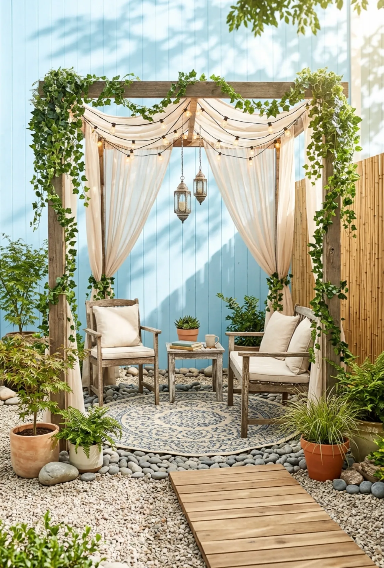 Budget Pergola Decor