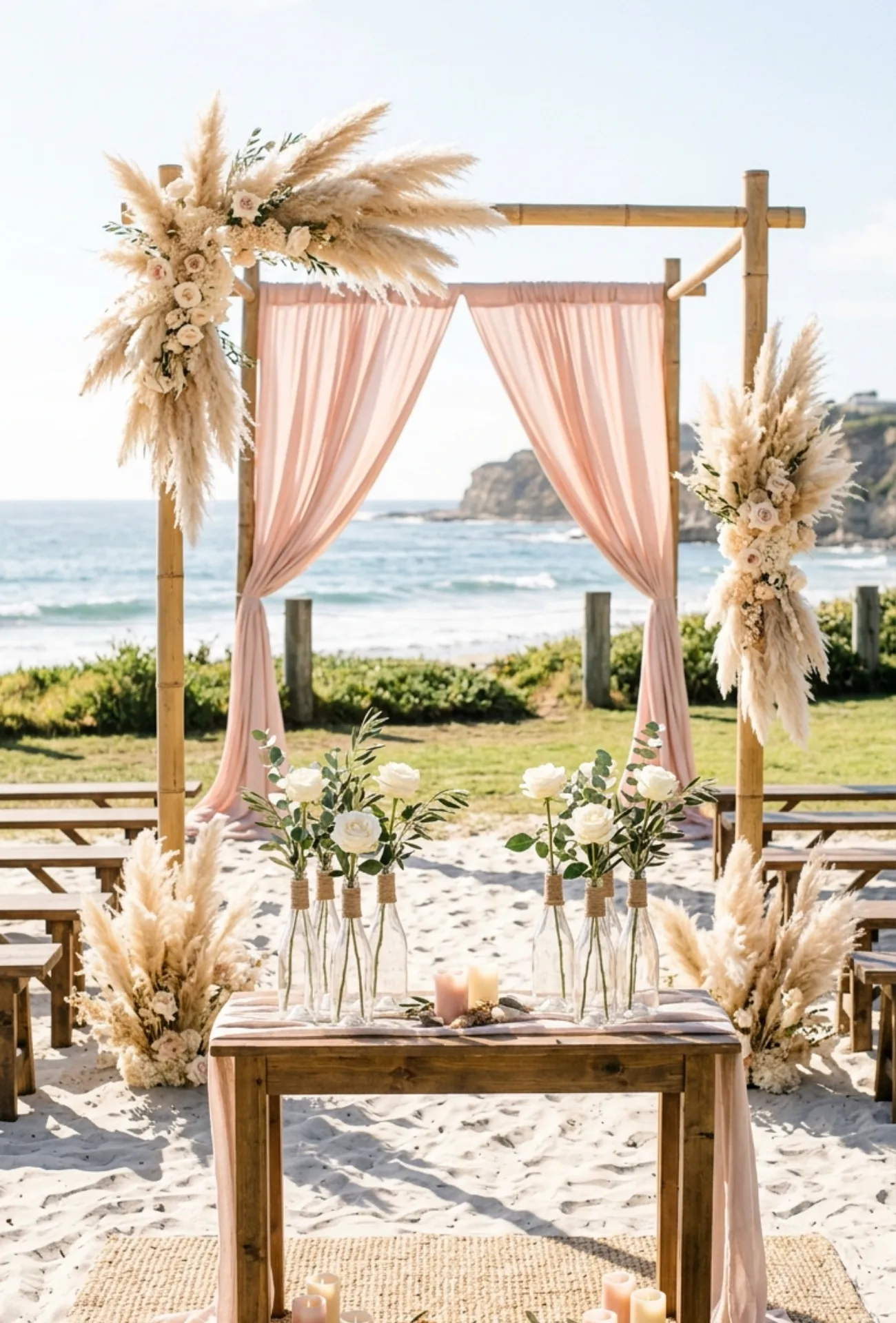 Champagne Bottle Table Decor