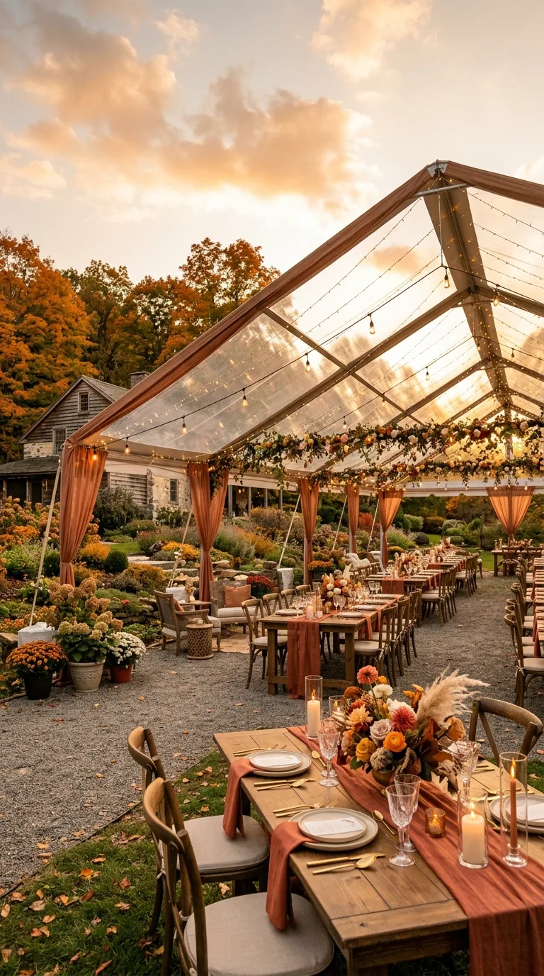 Clear-Top Reception Tent