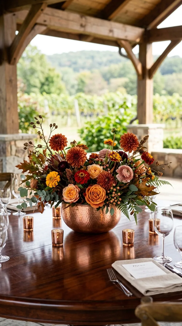 Copper Bowl Florals