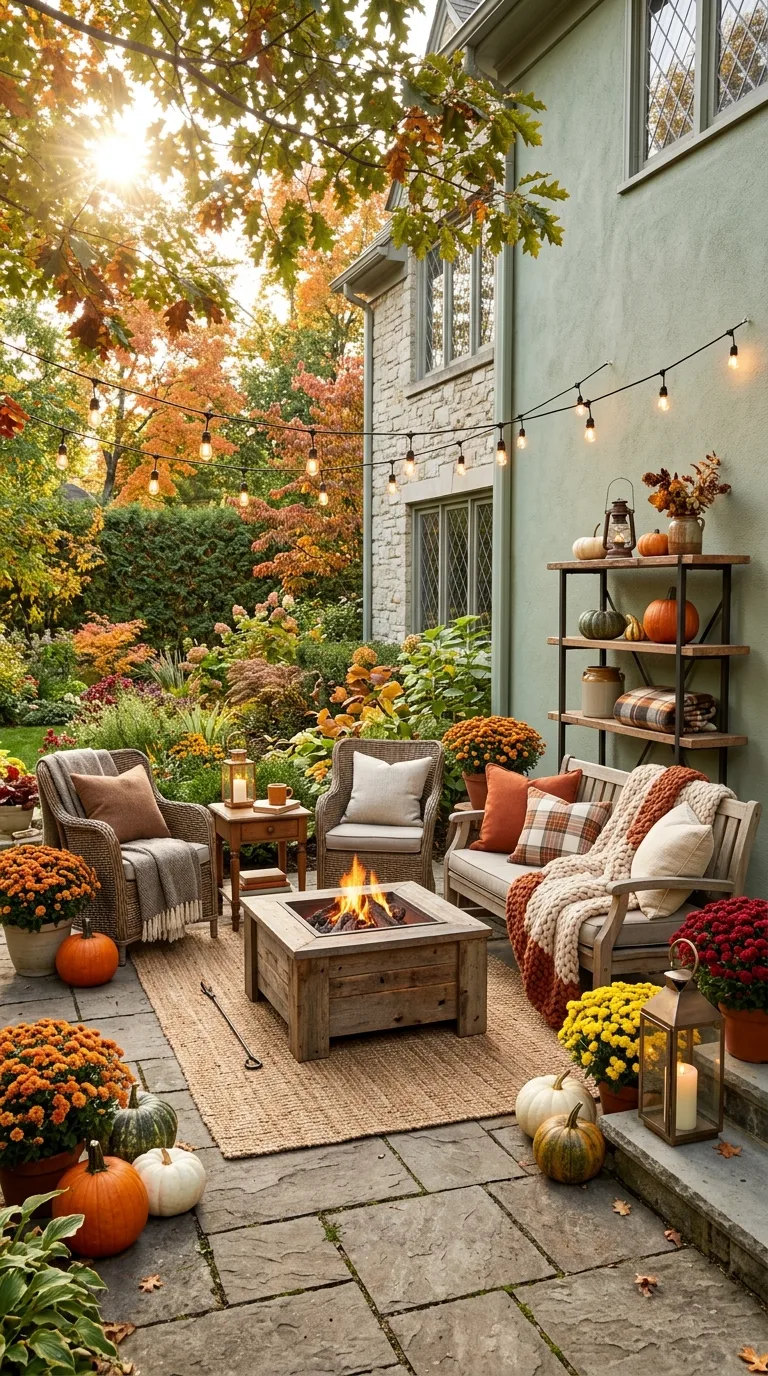 Cozy Backyard Fall Setups