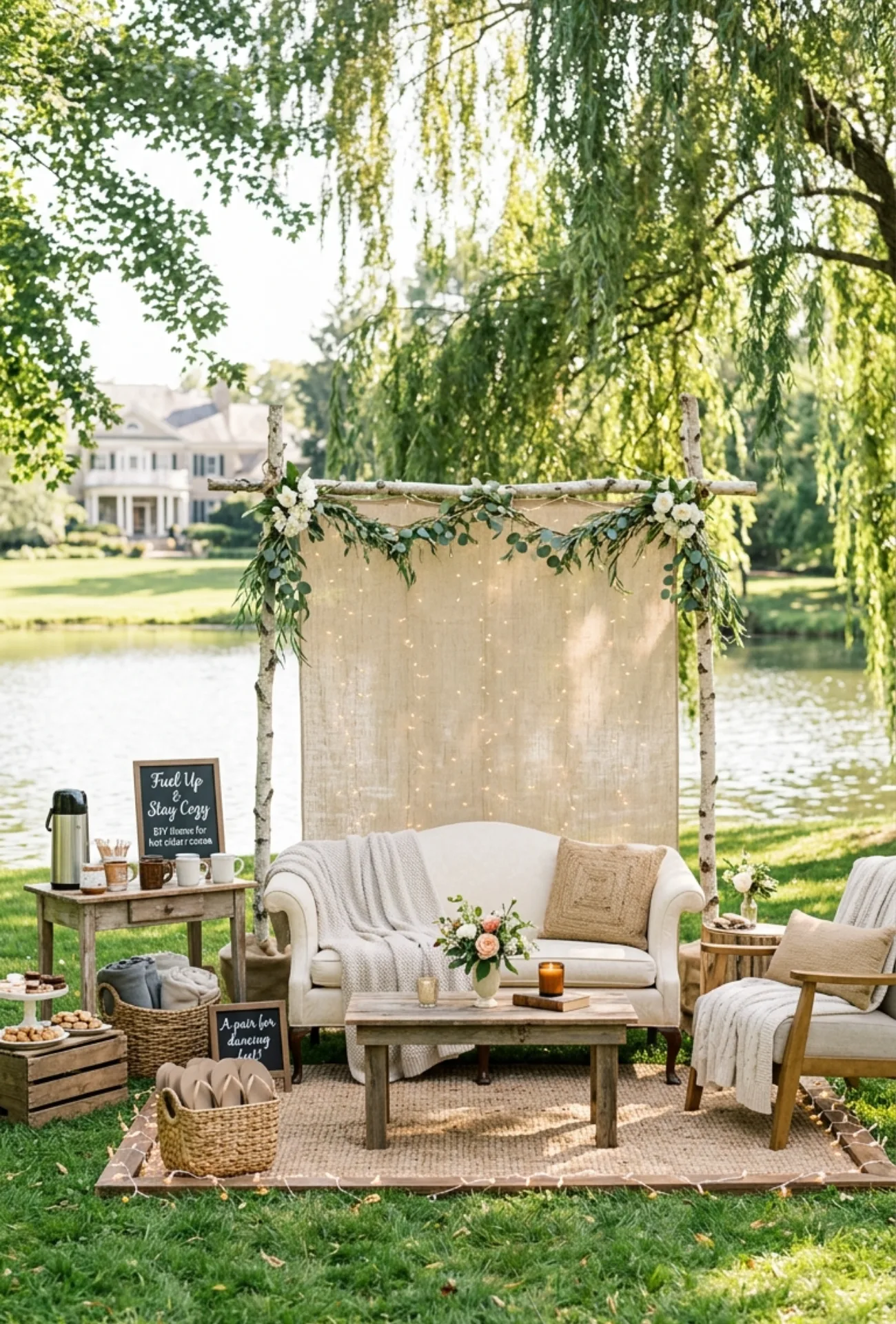 Cozy Wedding Guest Lounge