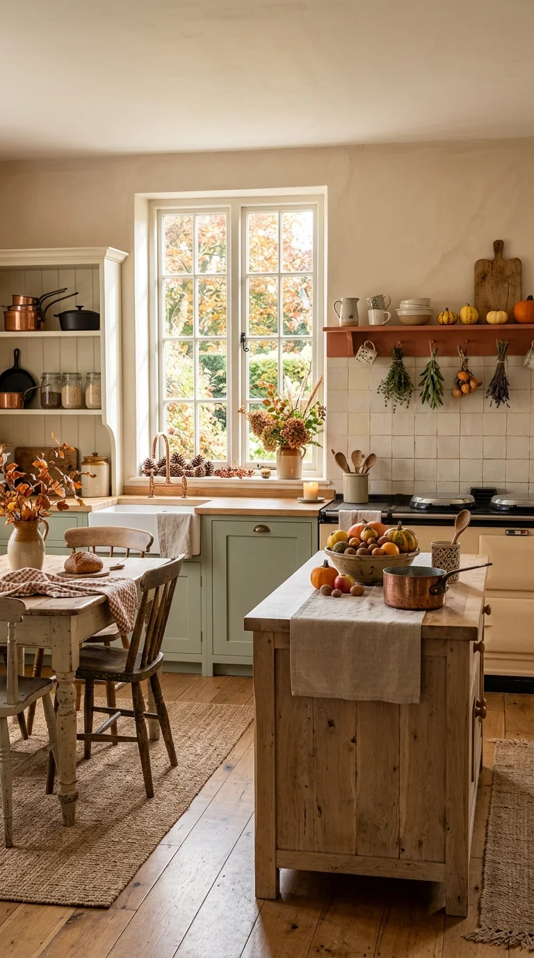 Create a Rustic Cottage Fall Kitchen