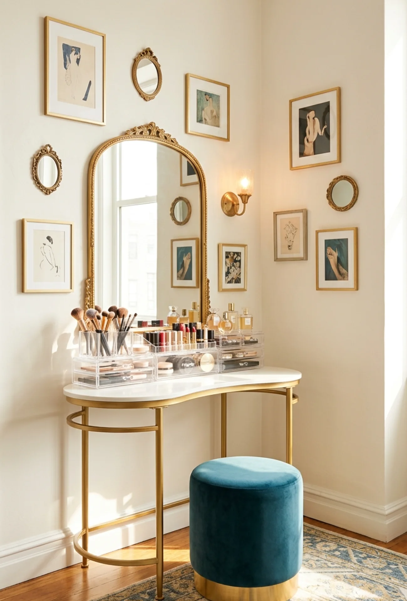 DIY Acrylic Floating Makeup Organizer