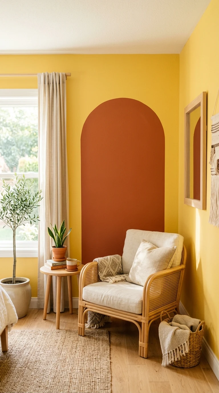 DIY Arch Wall Paint Feature