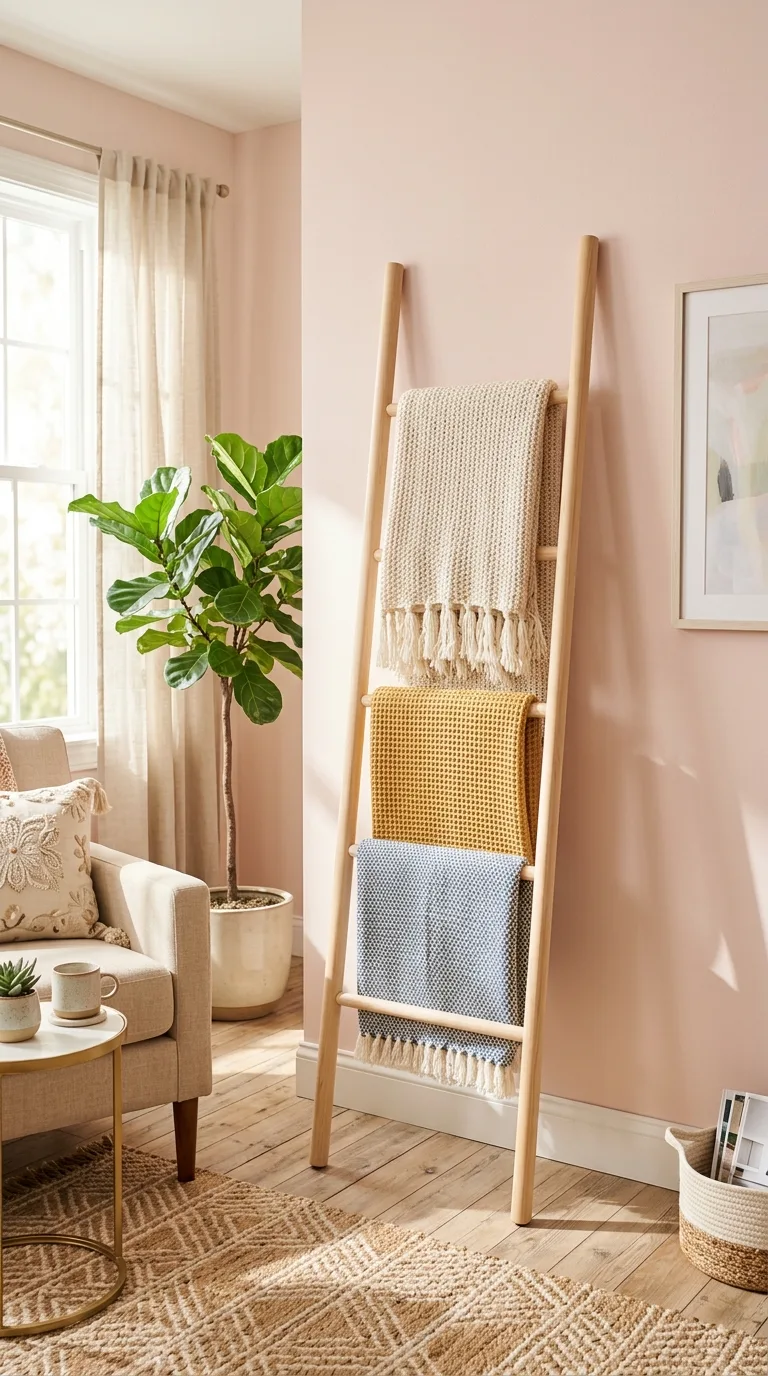 DIY Blanket Ladder