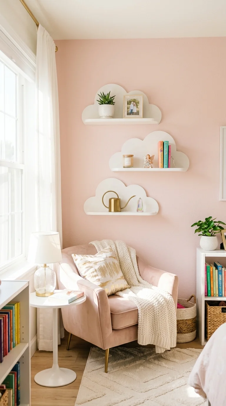 DIY Cloud Wall Shelves