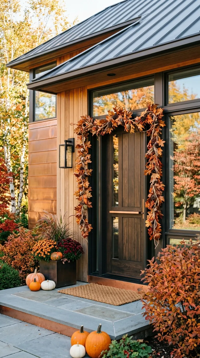 DIY Fall Door Garland