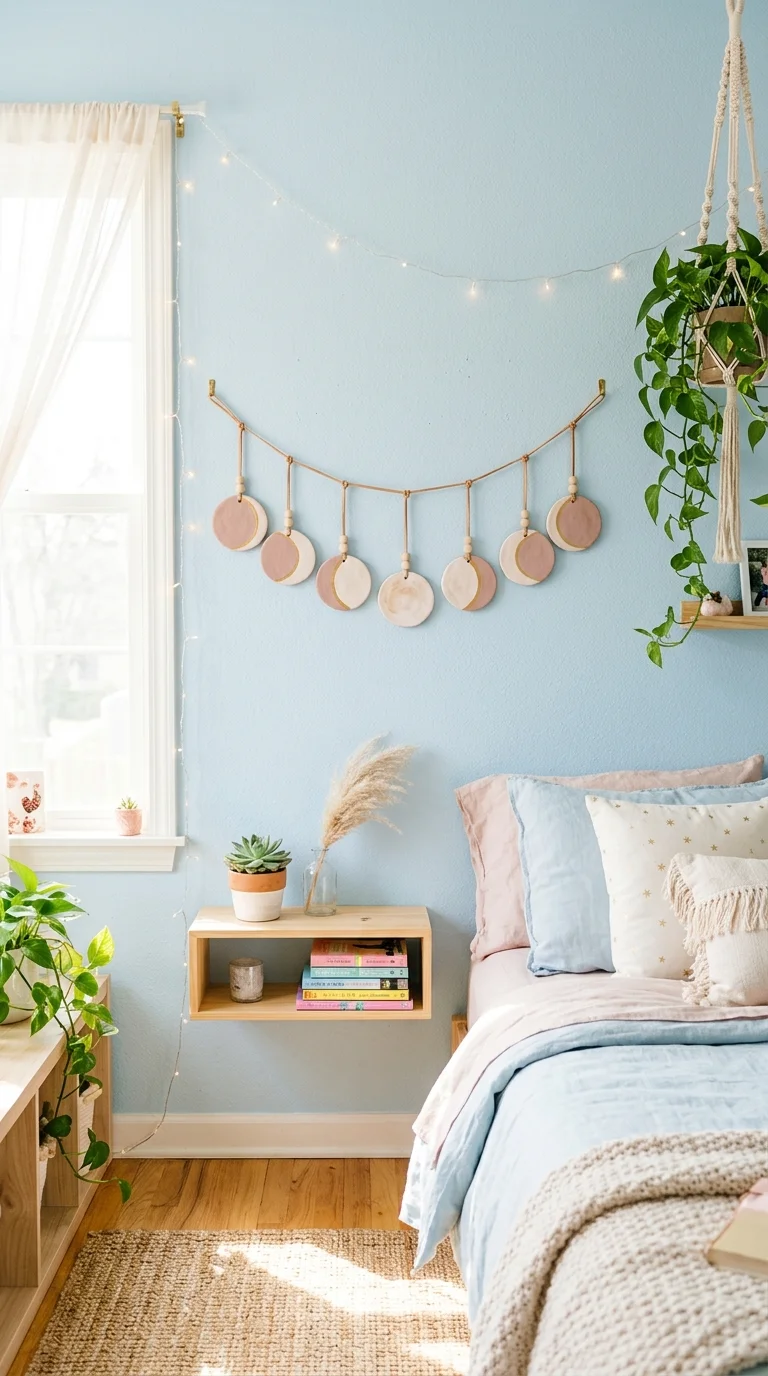 DIY Moon Phase Wall Hanging