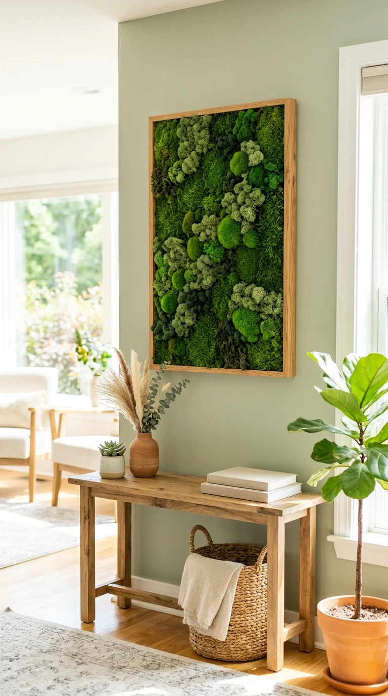 DIY Moss Wall Art Panel