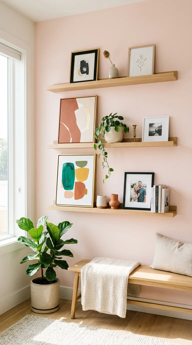 DIY Picture Ledge Shelves