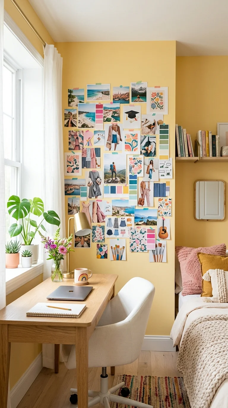 DIY Pinterest Inspired Vision Board Wall