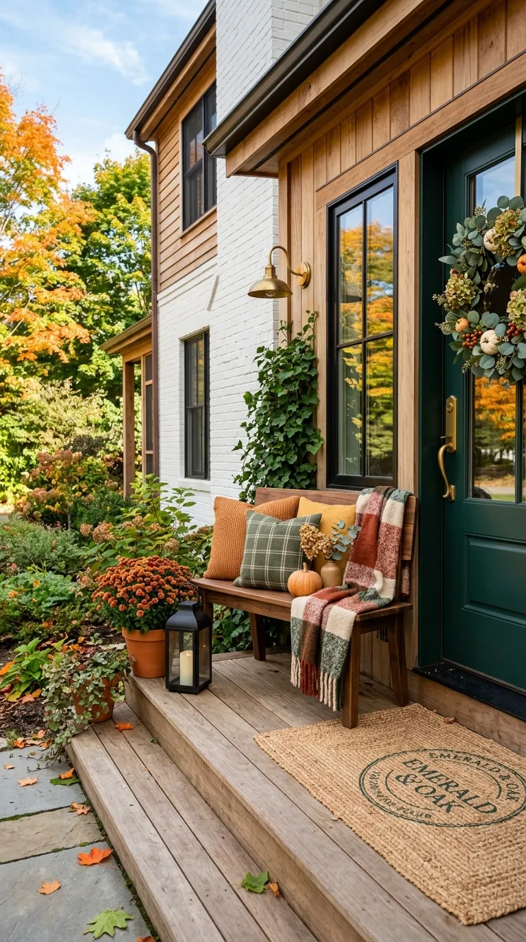 DIY Rustic Welcome Bench