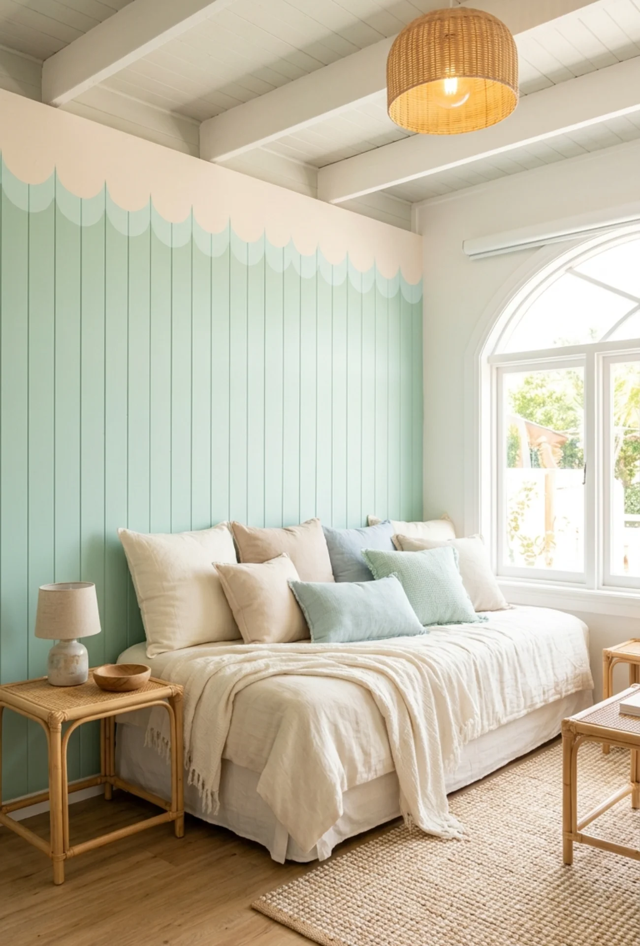 DIY Scalloped Wall Border Paint Design