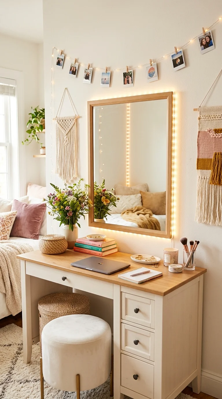 DIY Vanity Mirror with LED Lights