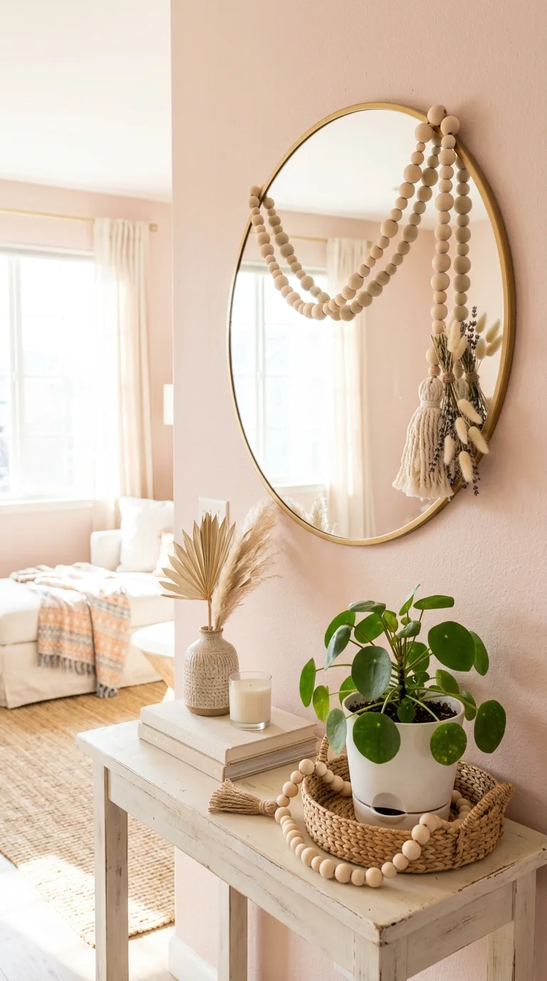 DIY Wood Bead Garland Decor