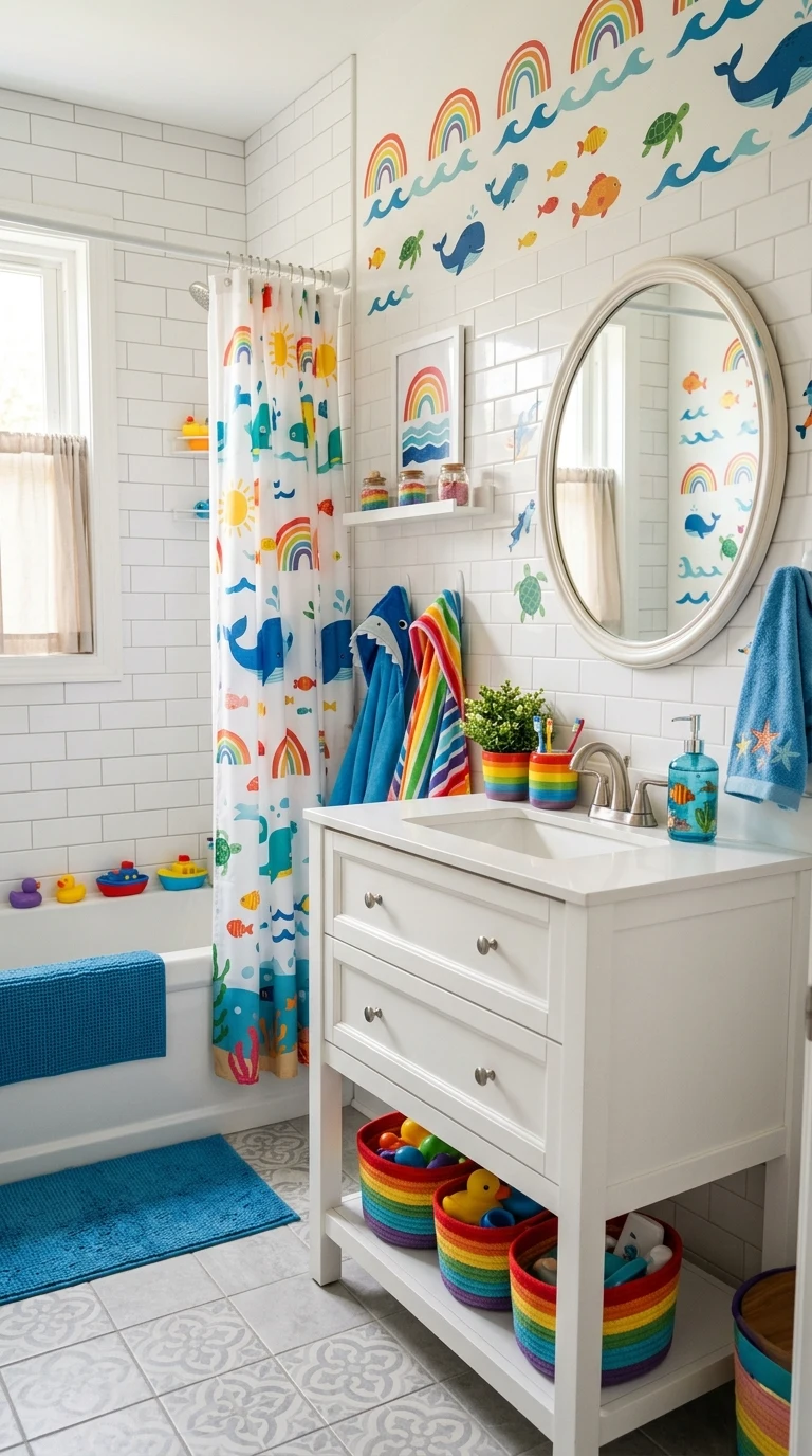 Decorate with Rainbow or Ocean Themes