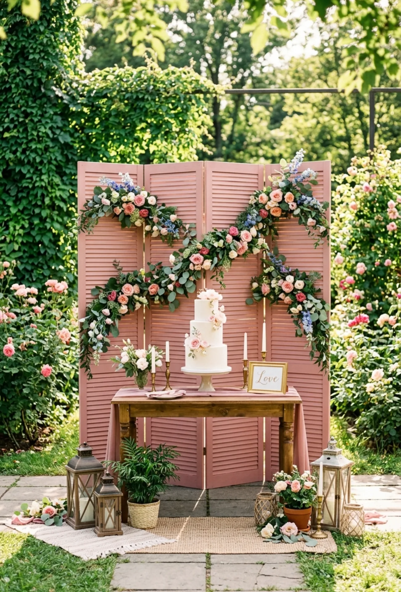 Elegant Cake Table Backdrop