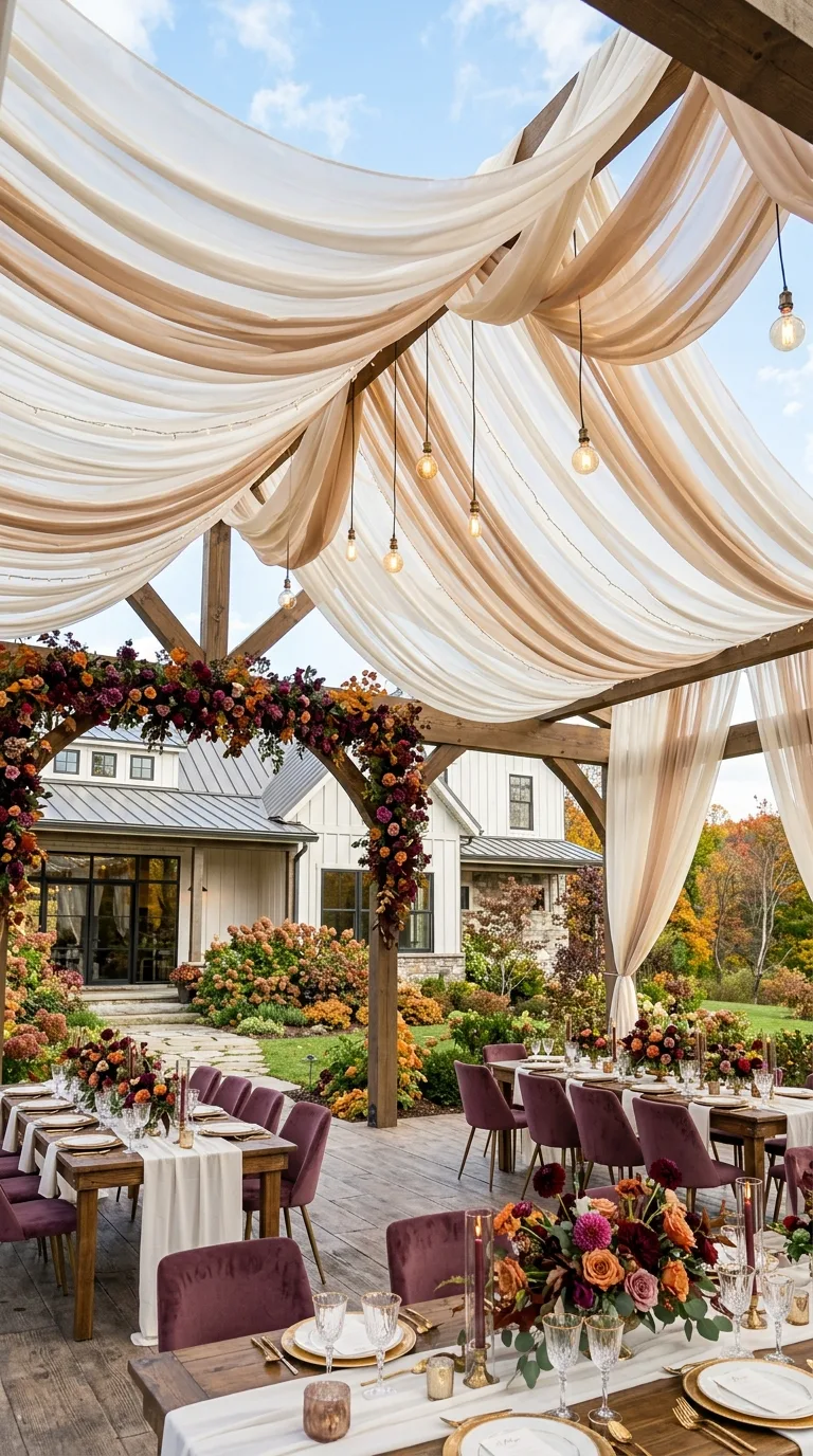 Elegant Ceiling Drapes