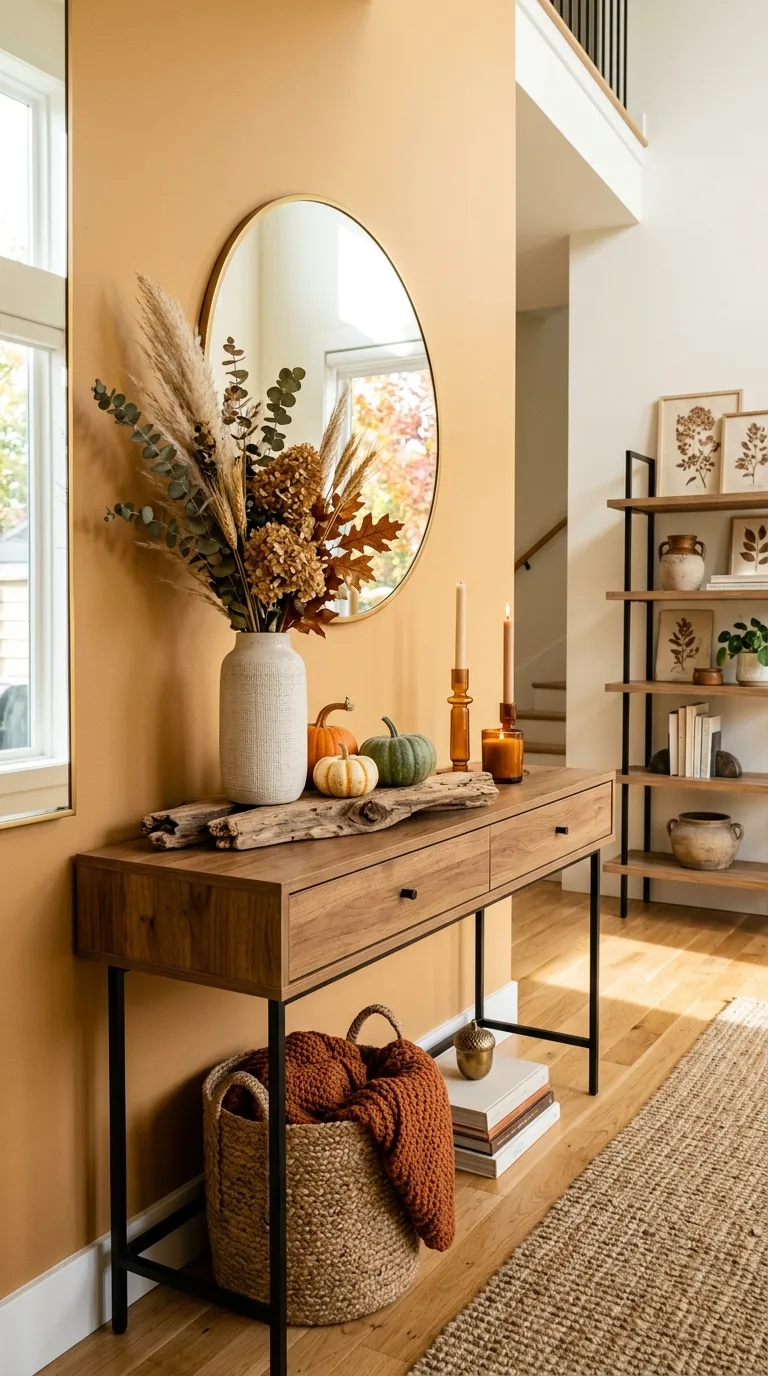 Fall Console Table Decor Ideas
