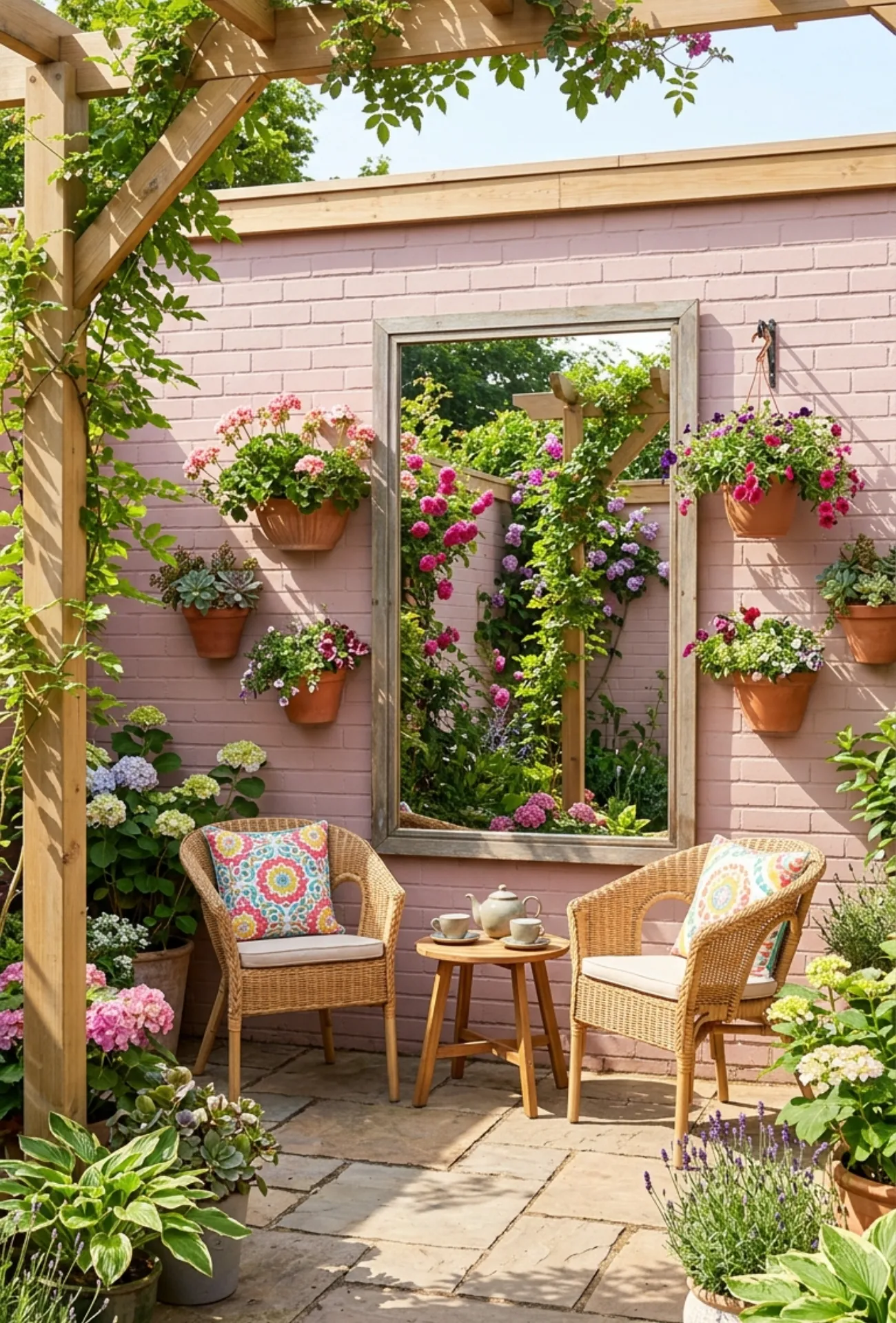 Garden Mirror Accent Wall