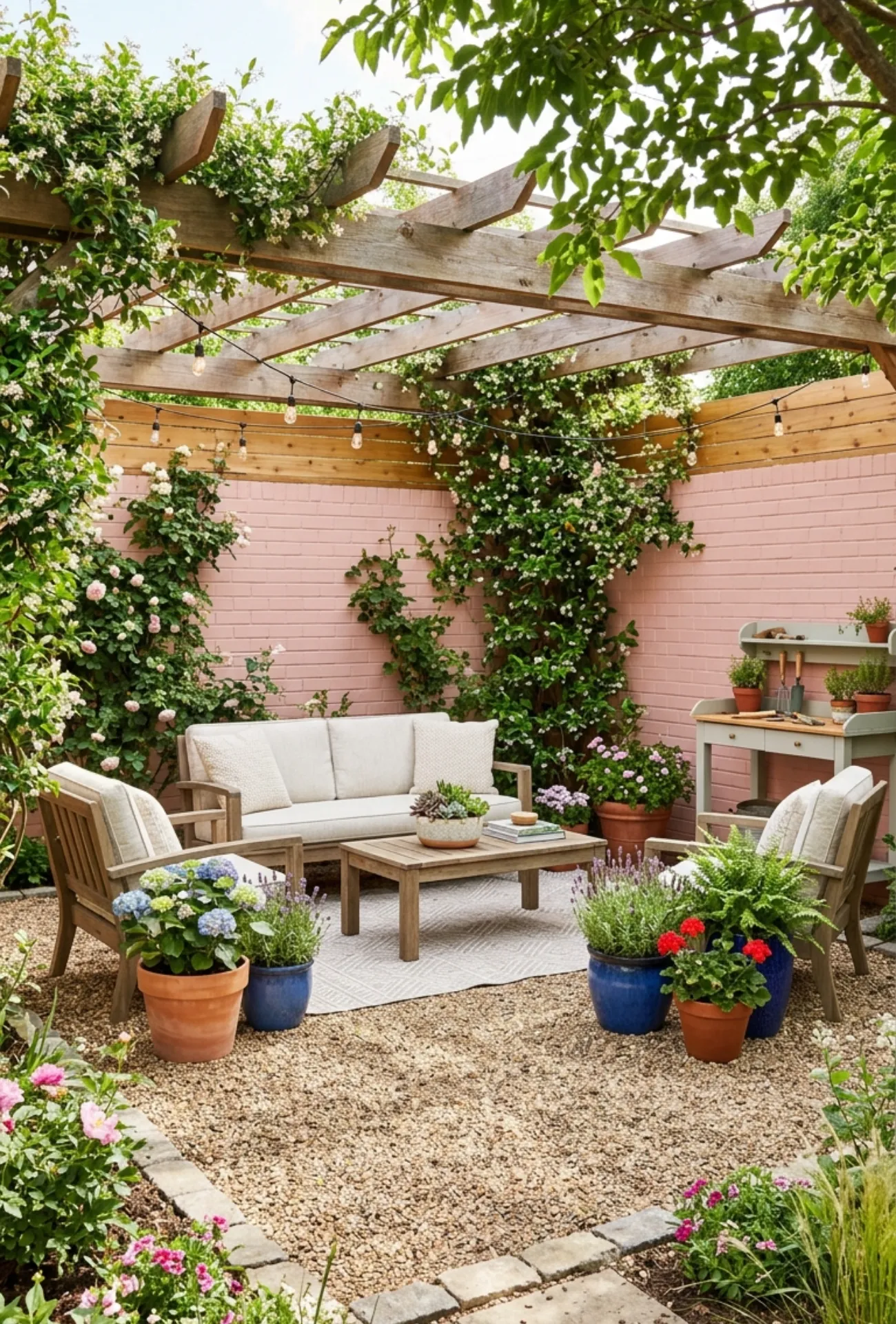 Gravel Patio Makeover