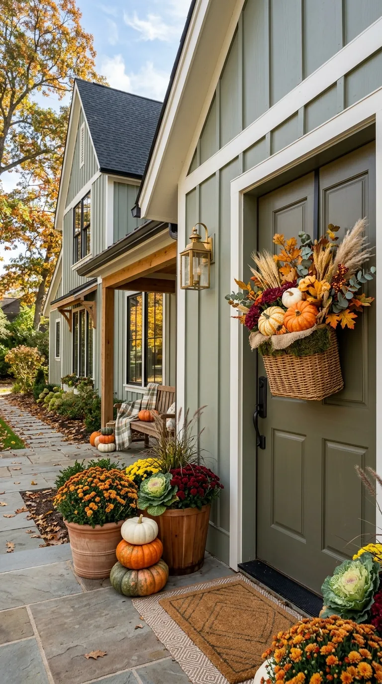 Harvest Basket Door Decor