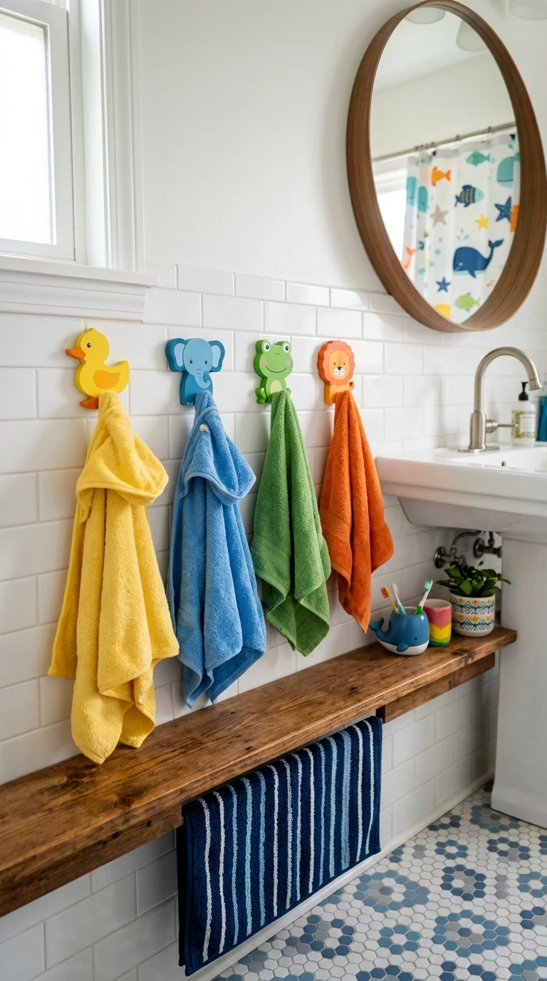Install Cute Towel Hooks