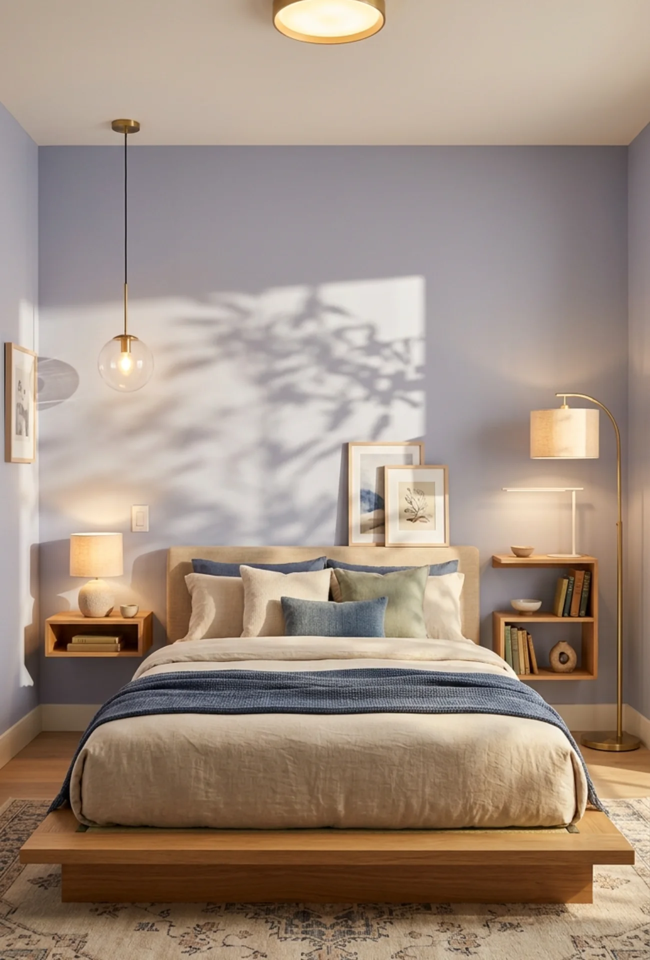 Layered Bedroom Lighting Design