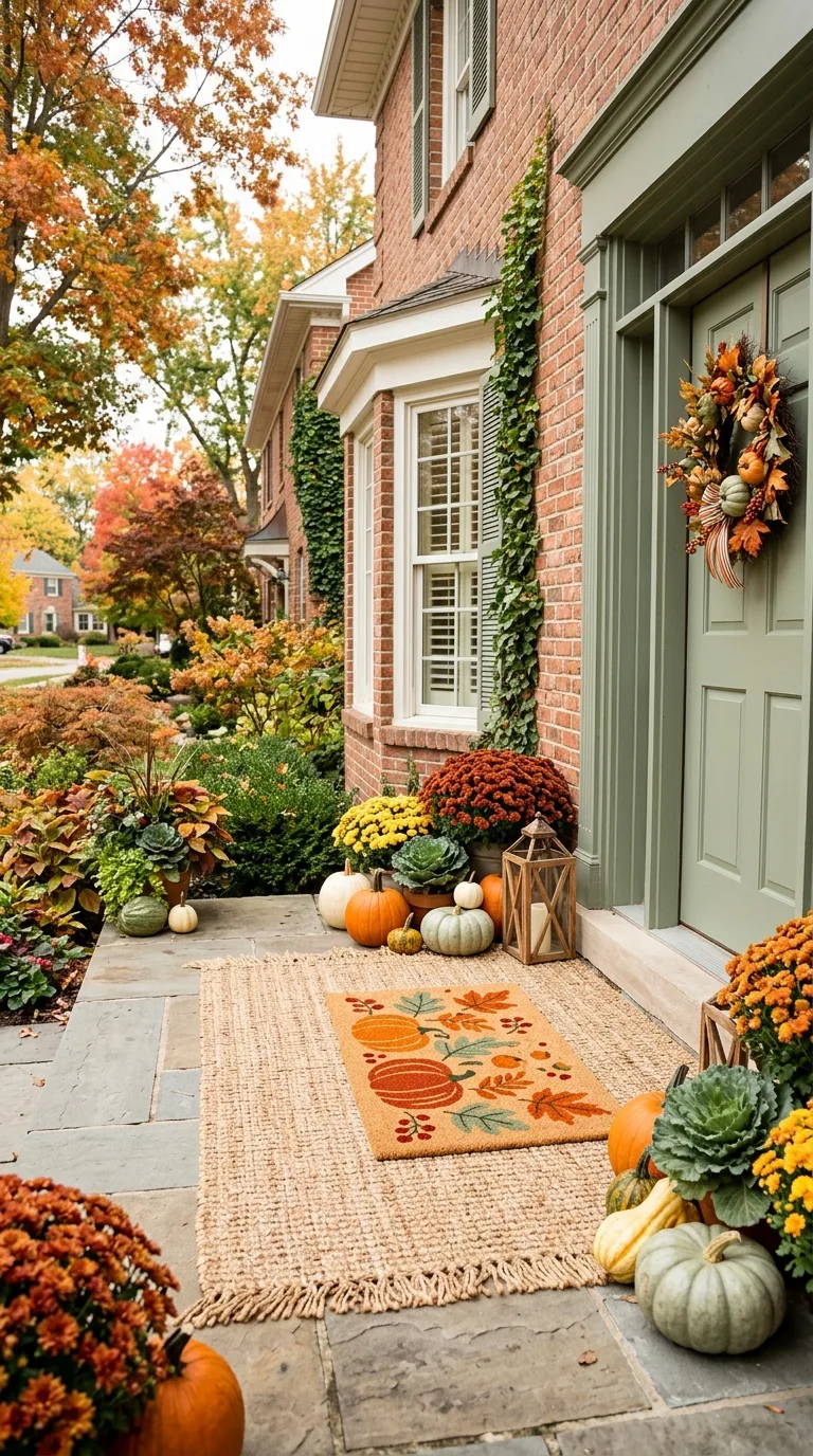 Layered Fall Doormat Styling