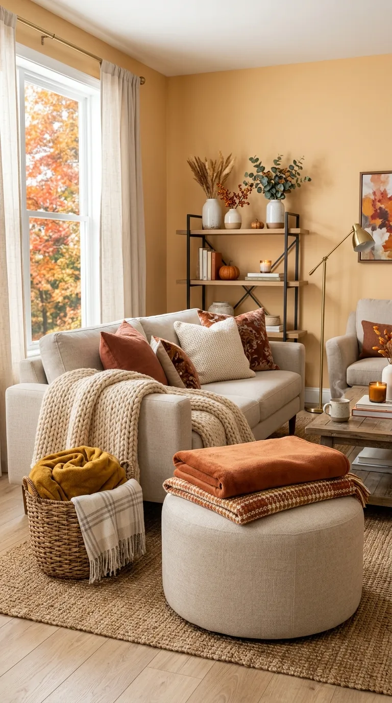 Layered Throw Blanket Decor Ideas