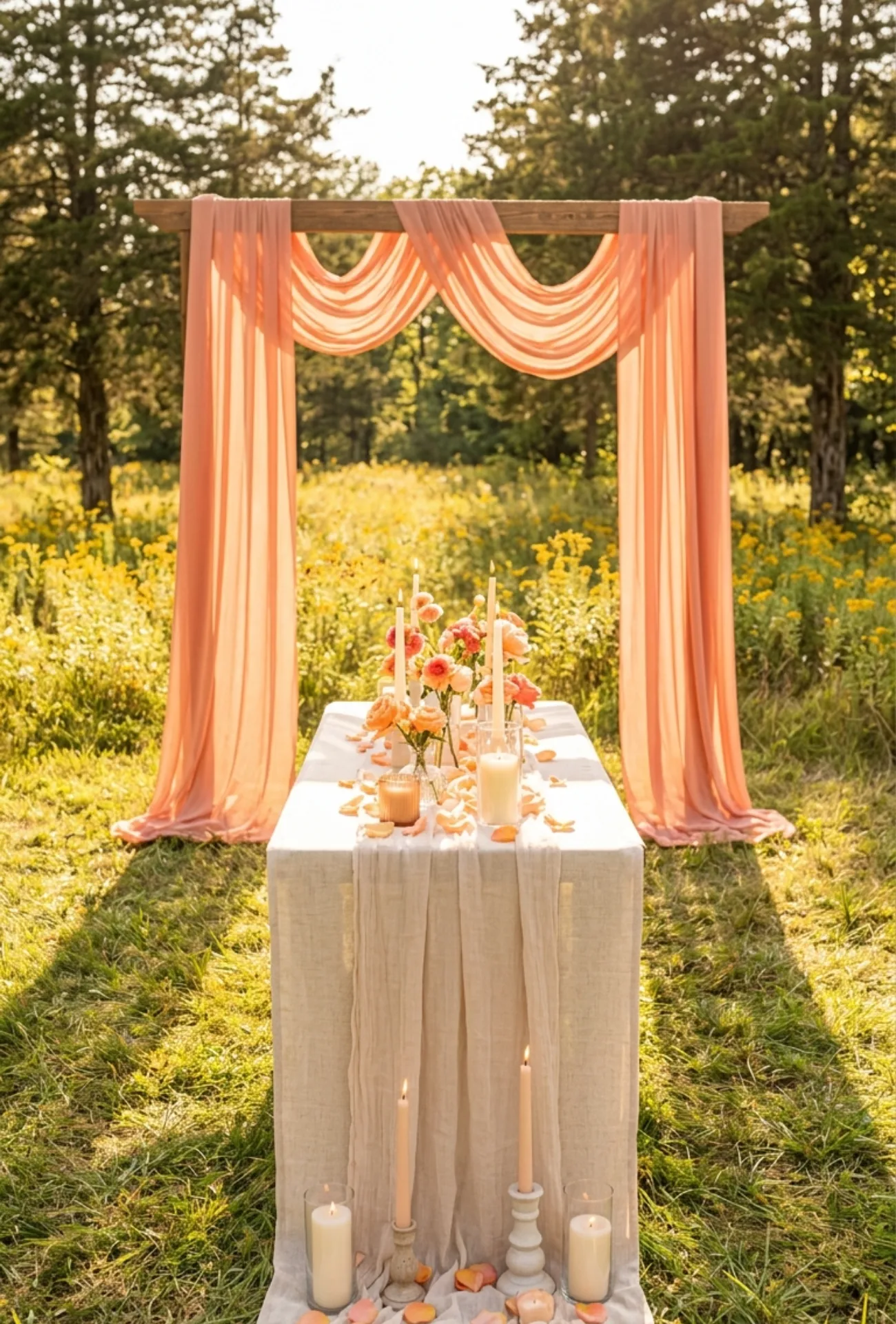 Linen Table Runner Styling
