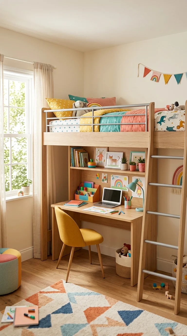 Loft Bed with Study Space