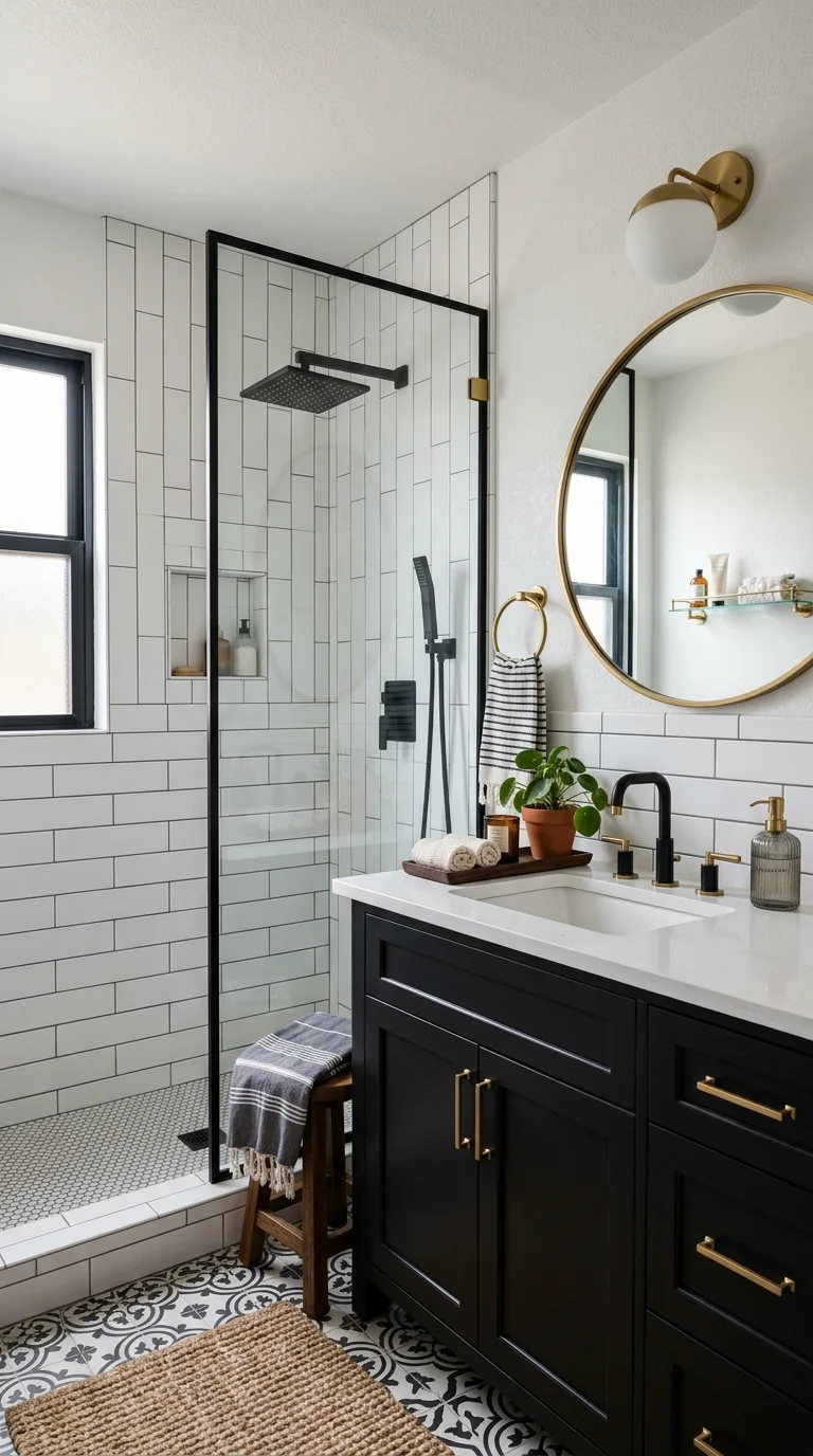 Mix Black and Brass Accents
