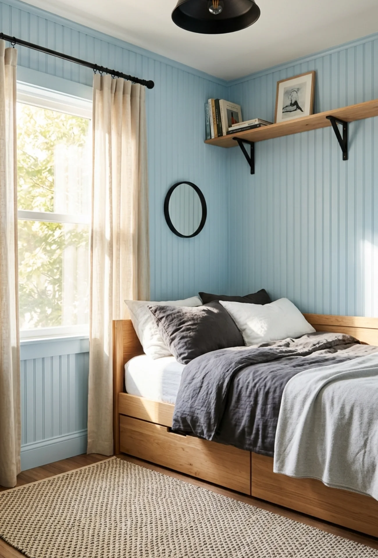 Modern Black Accent Bedroom Styling