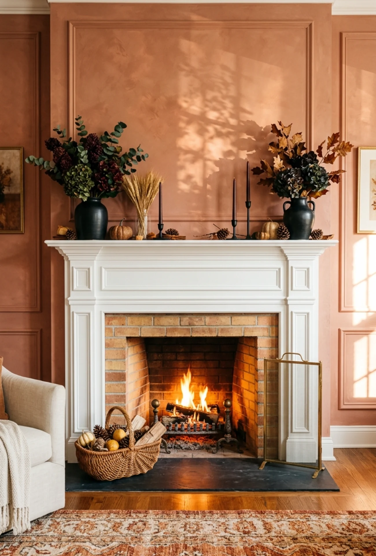 Moody Fall Fireplace Ideas