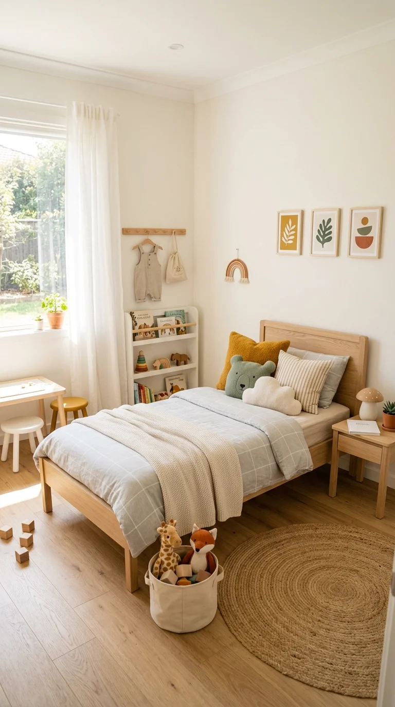 Neutral Scandinavian Kids' Room