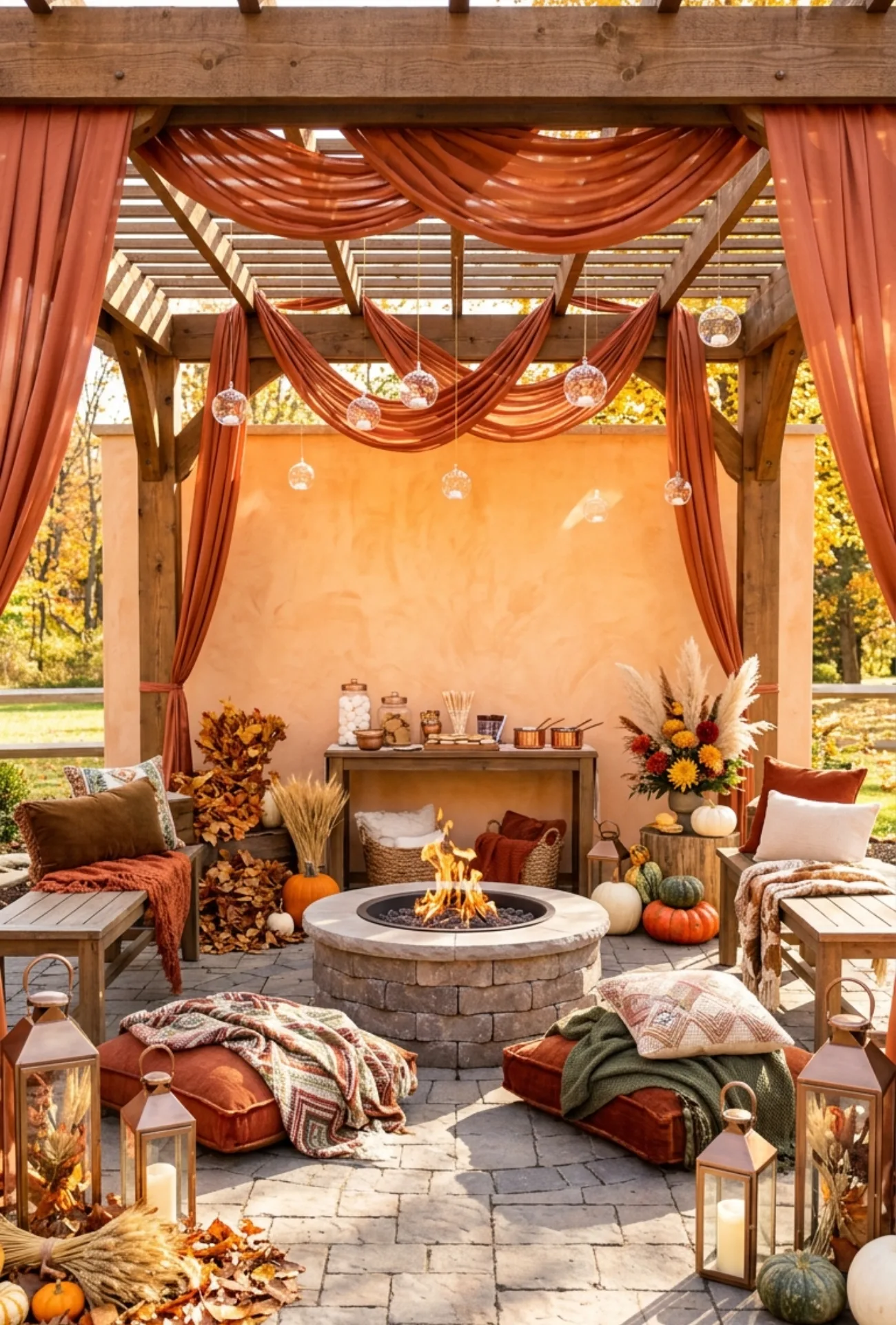 Outdoor Fire Pit Lounge