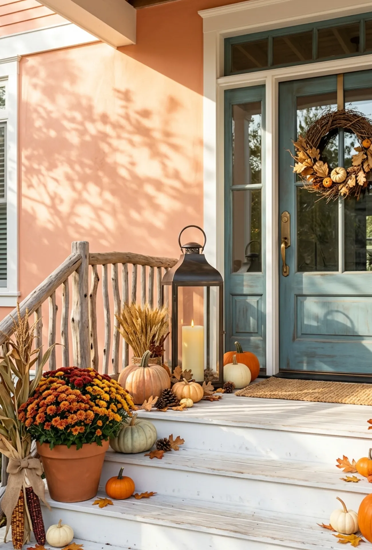 Oversized Fall Lantern Display