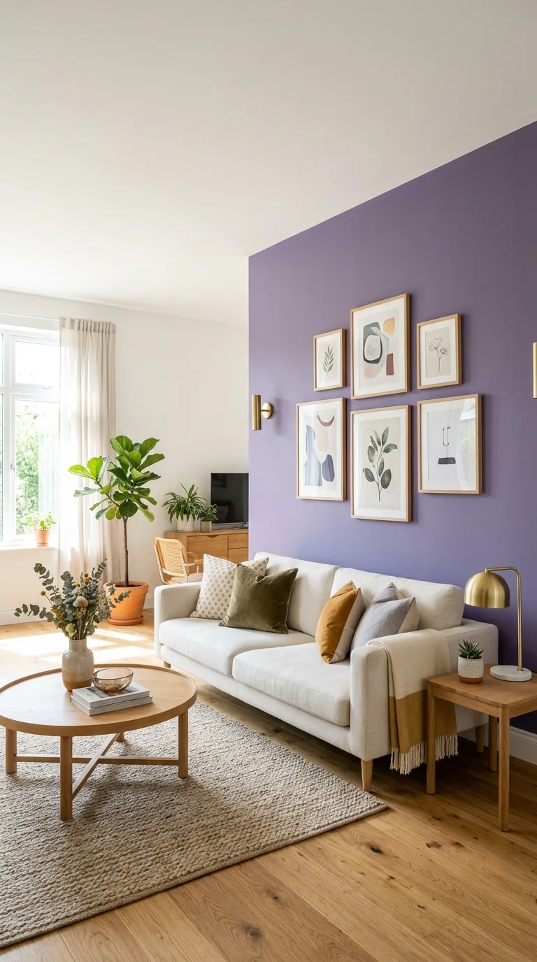 Painted Accent Wall on a Budget