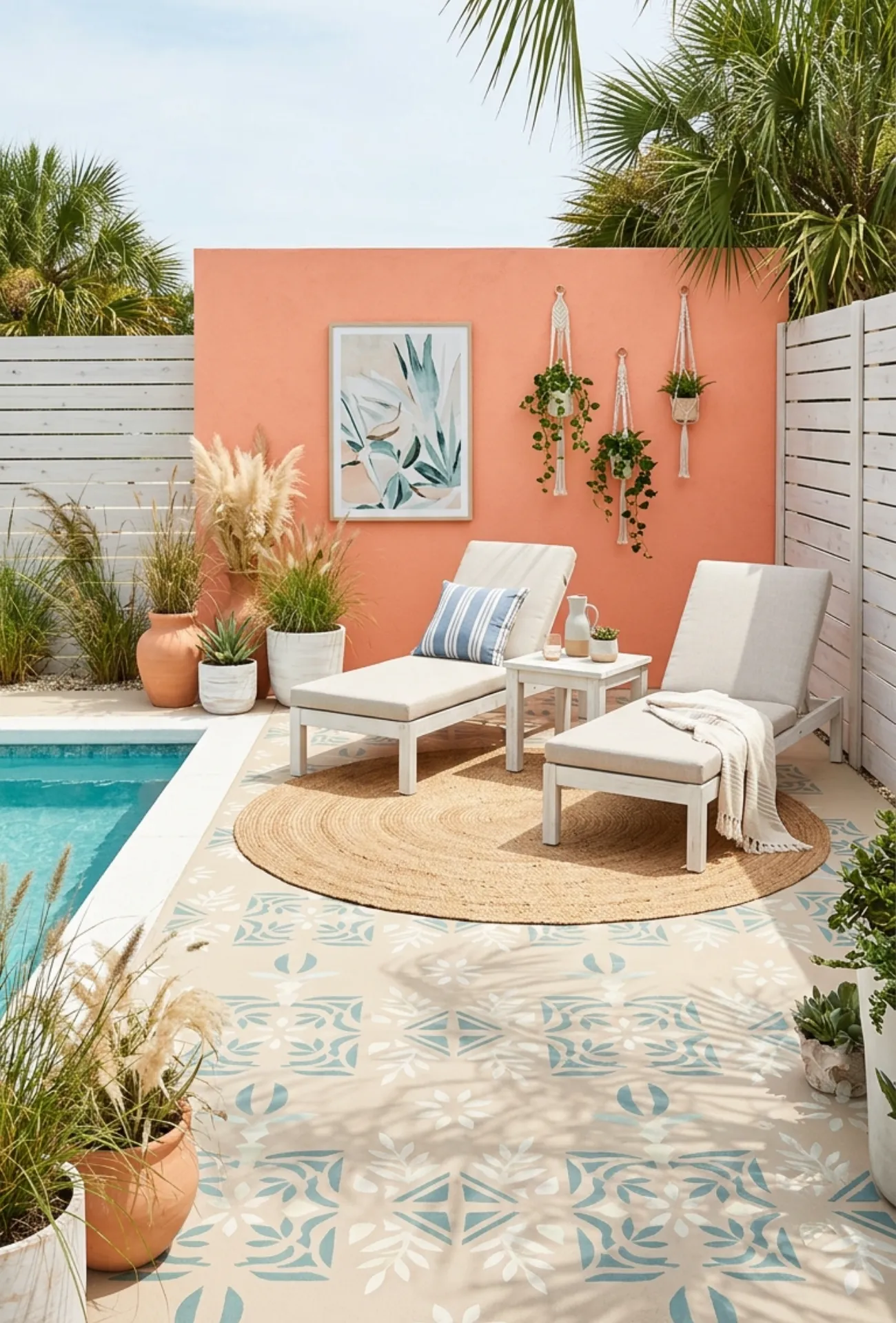 Painted Concrete Patio