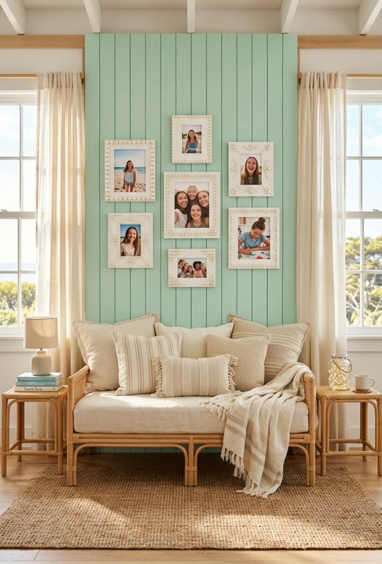 Pearl Embellished Picture Frames