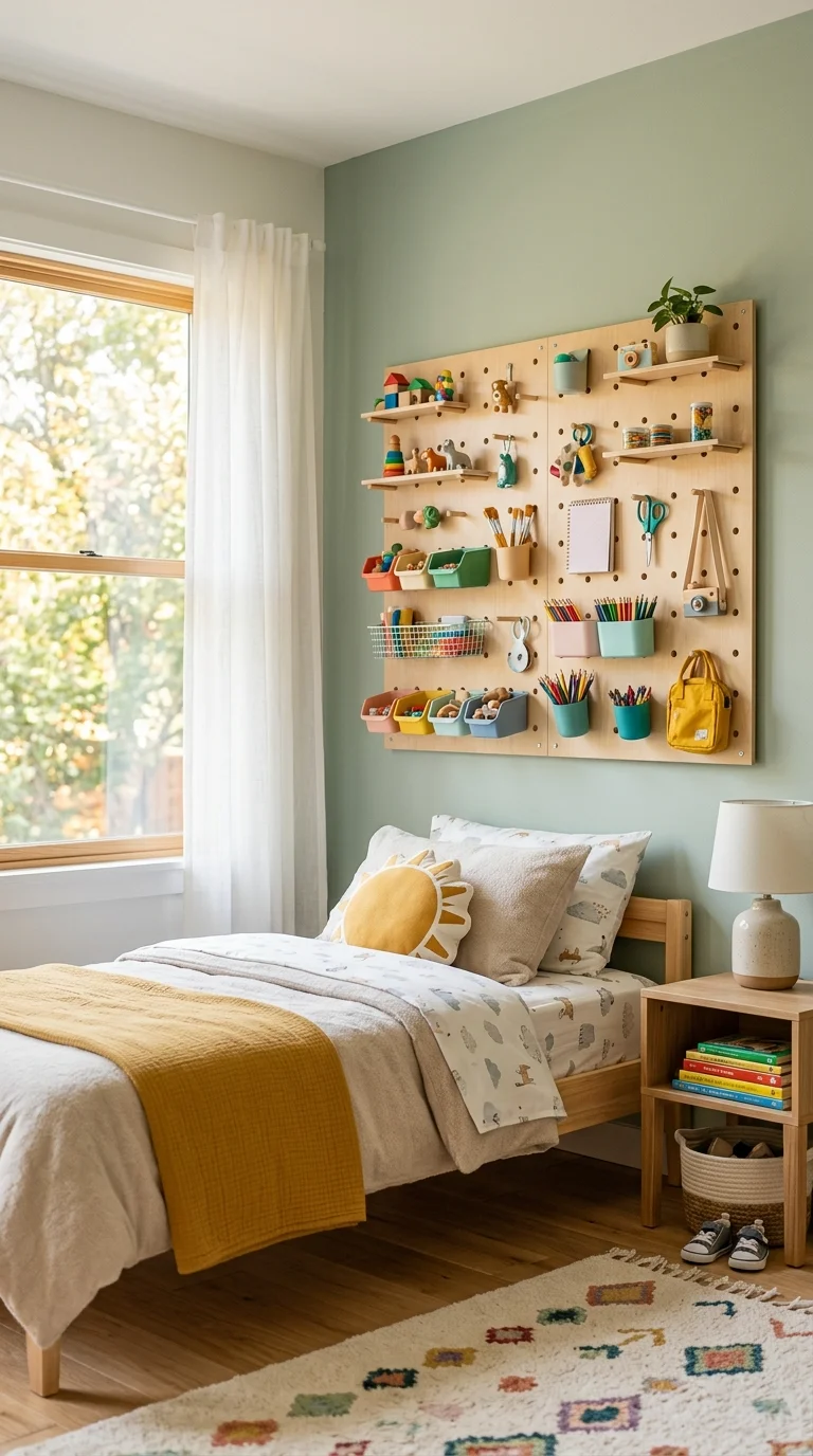 Pegboard Toy Organization