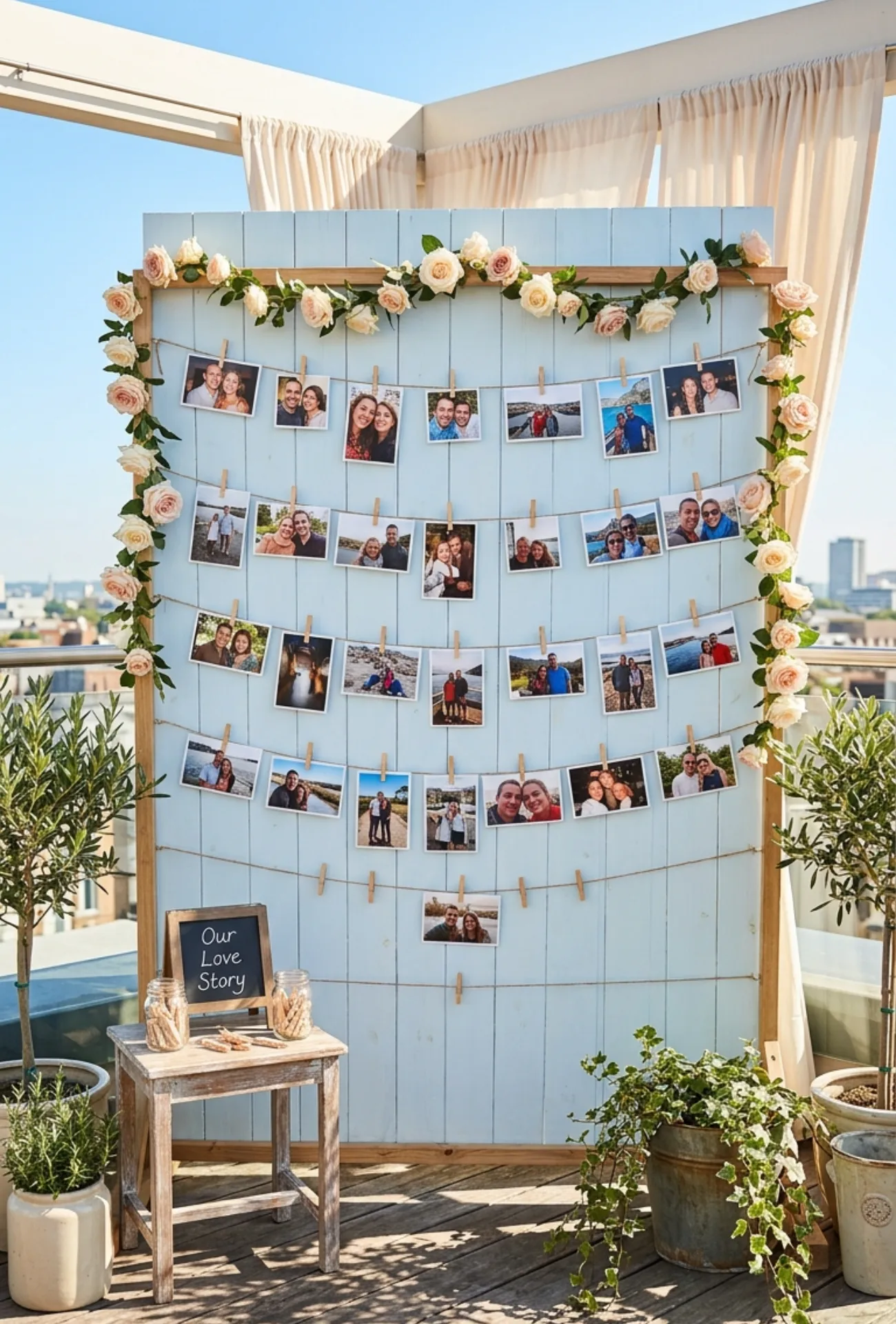 Personalized Photo Display Wall