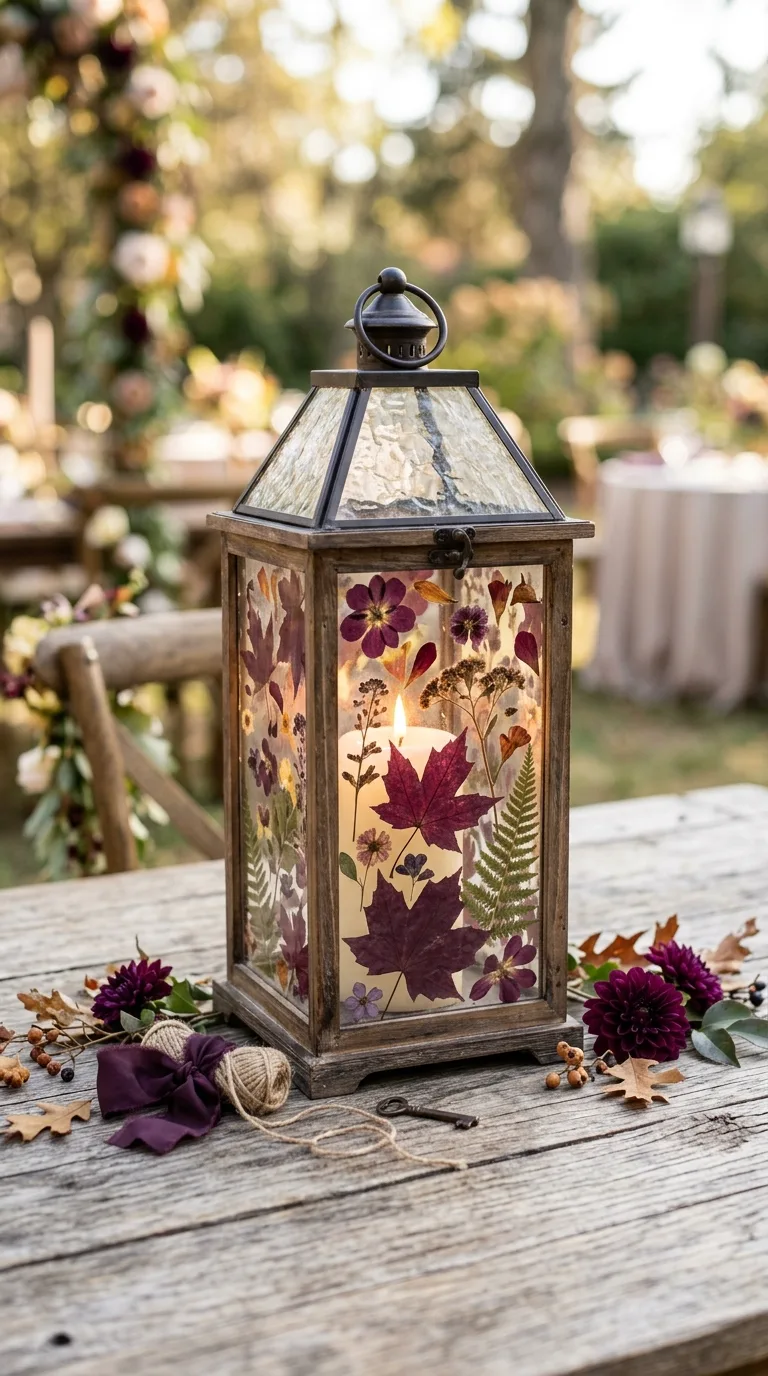 Pressed Flower Lanterns